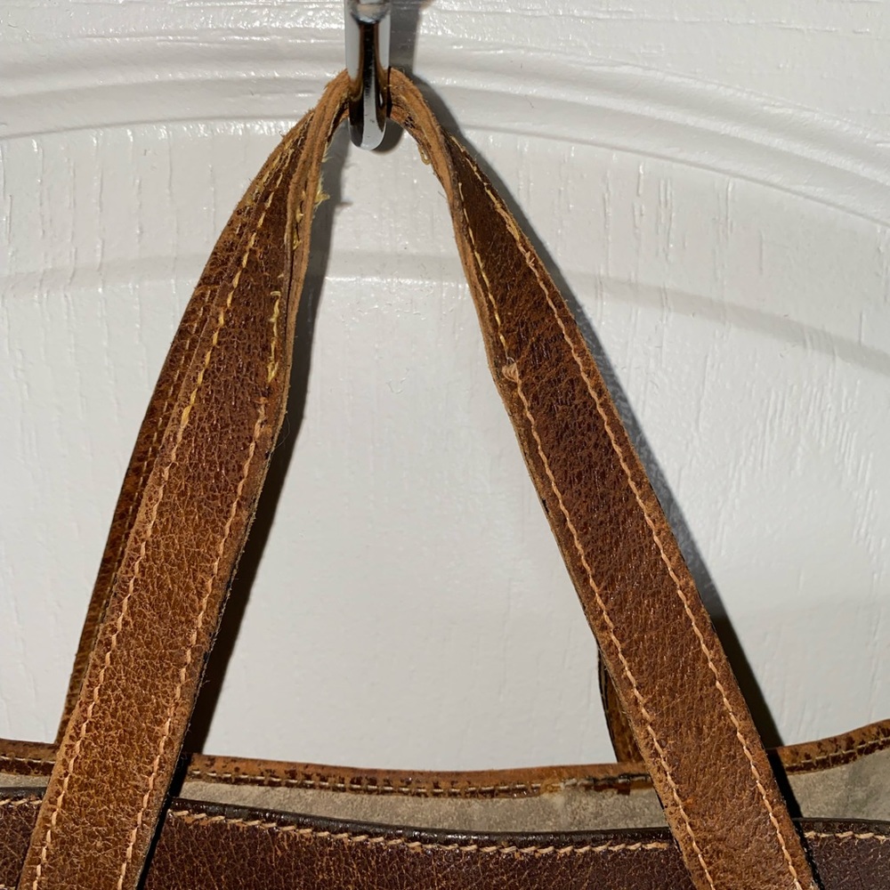 Gucci Brown Monogram Canvas Tote with Green-Red Web Stripe - Picture 7 of 11